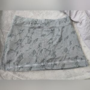 Pact Gray Patterned Women's Skort